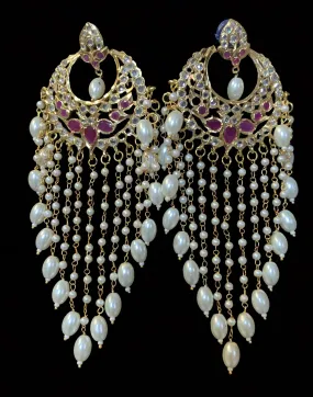 Noor chandbali Ruby ( SHIPS IN 4 WEEKS  )