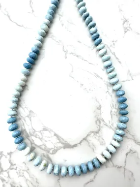 Ombré Pale Blue Opal Necklace
