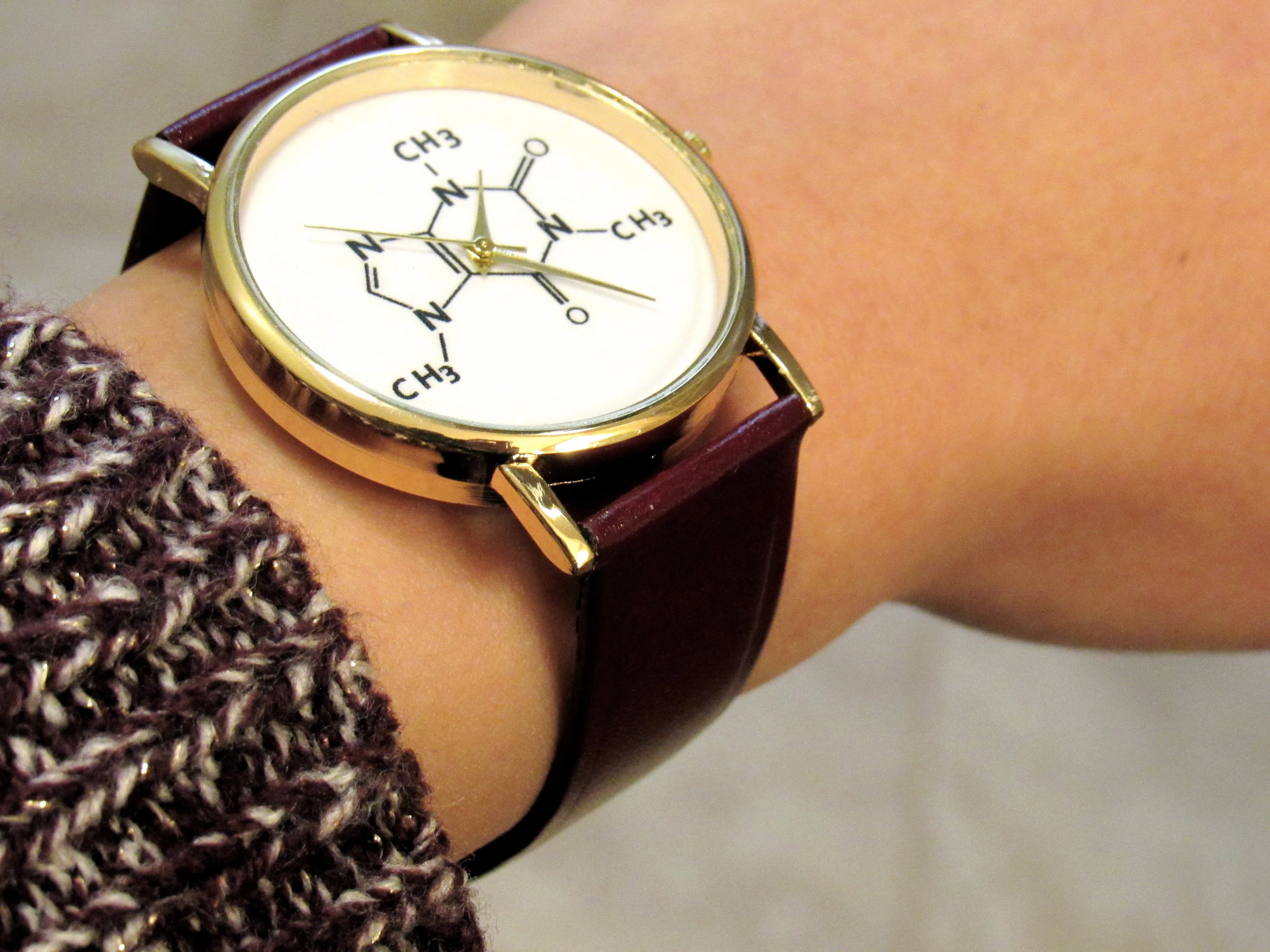 (On Sale!) Caffeine Molecule Watch