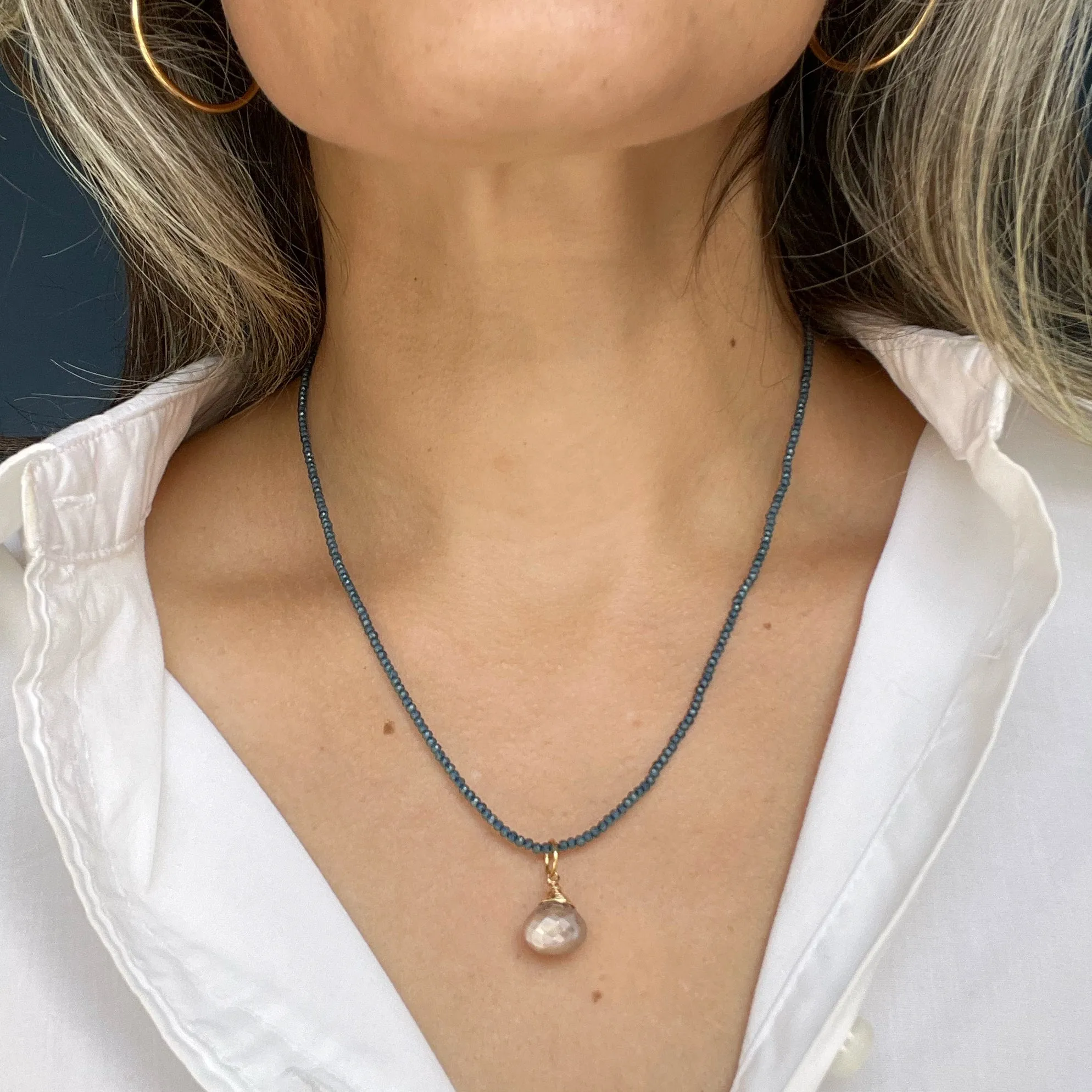 Onion Cut Moonstone Bijou Charm