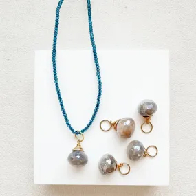 Onion Cut Moonstone Bijou Charm