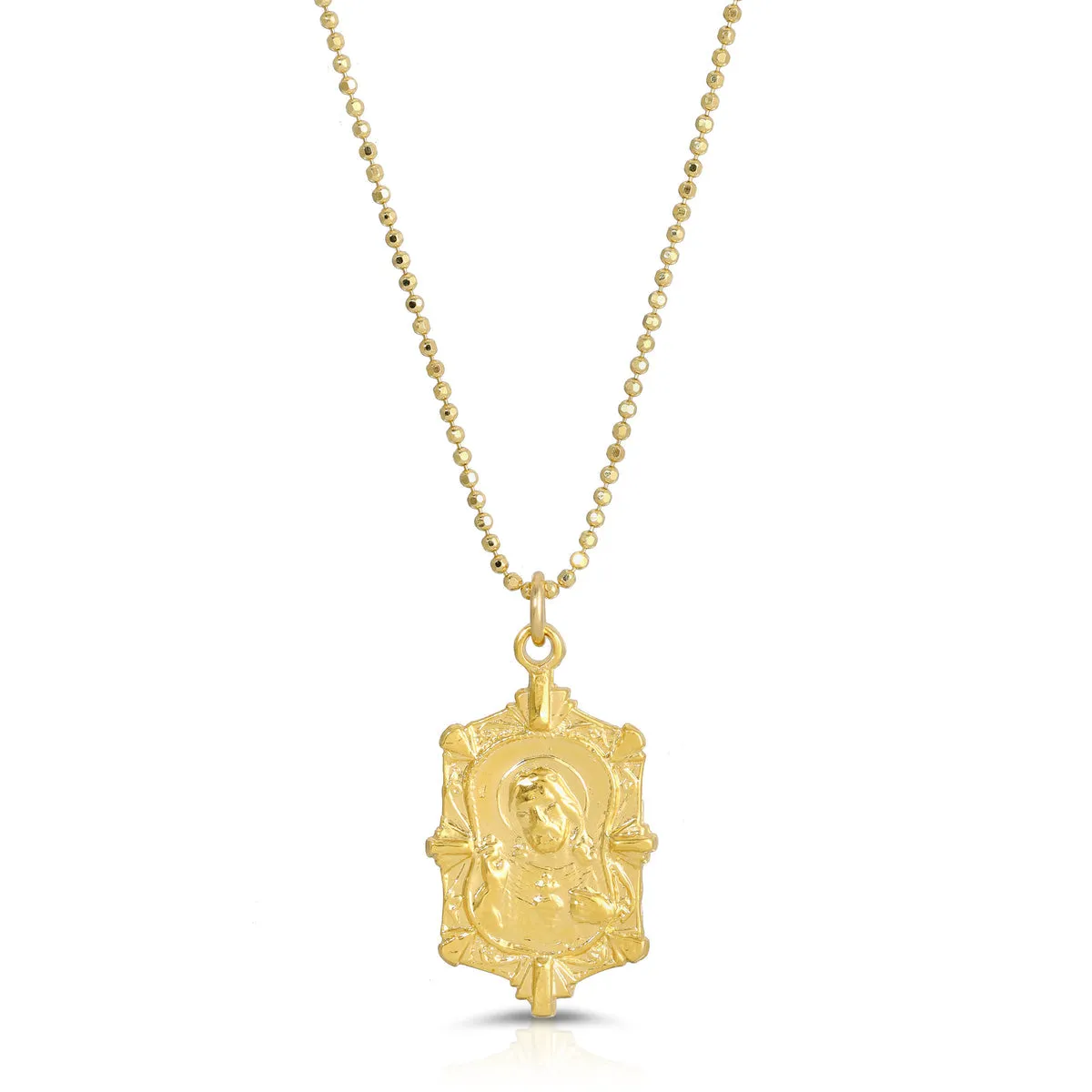 Ornate Mary Pendant Necklace