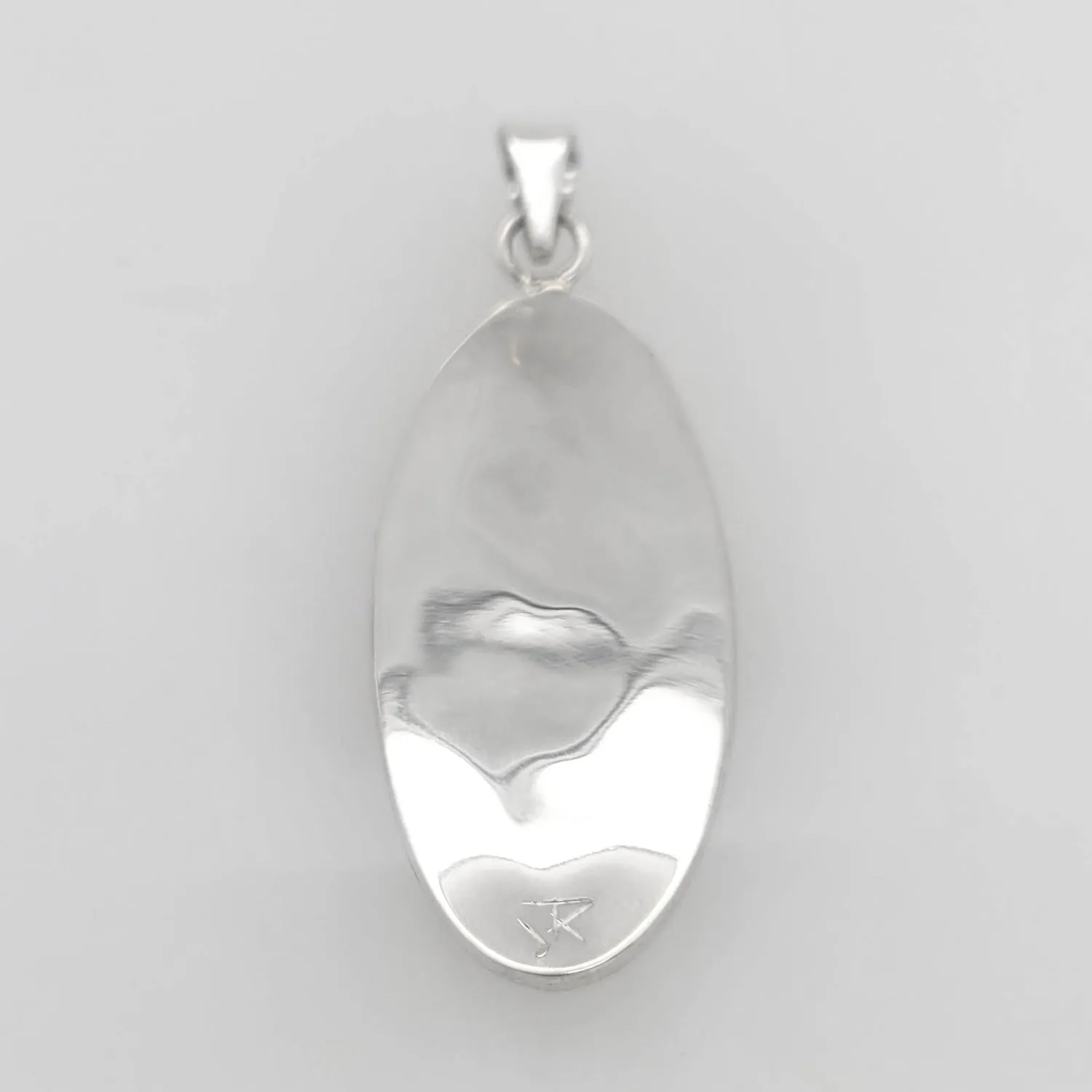 Oxidized Silver Salmon Pendant