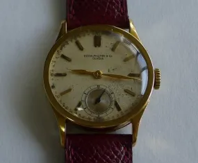 Patek Philippe Watch Calatrava Ref. 96 18k Gold Manual Men's with New Buckle