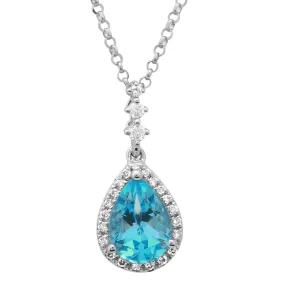 Pear Topaz Halo