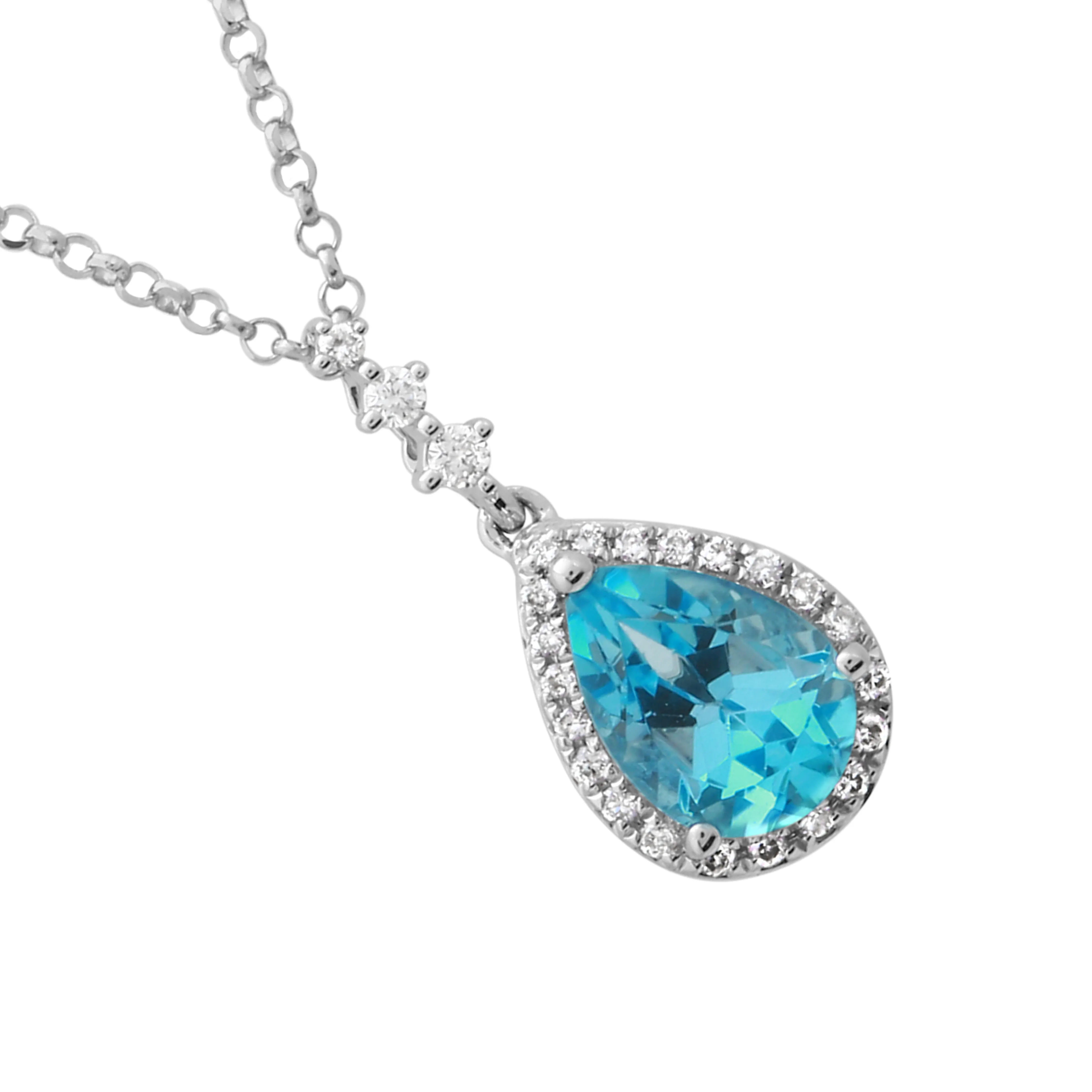 Pear Topaz Halo
