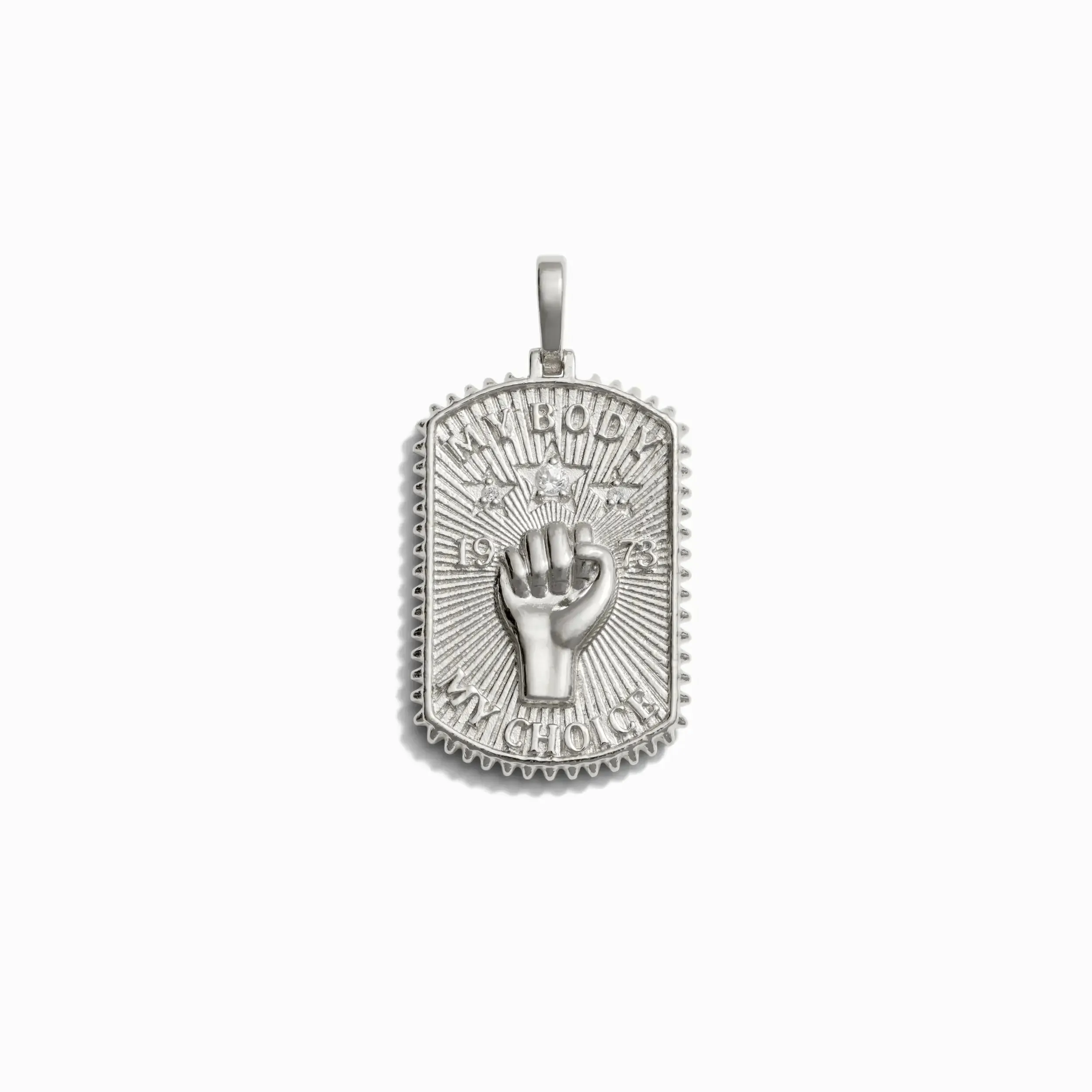 Pro Roe Dog Tag Necklace