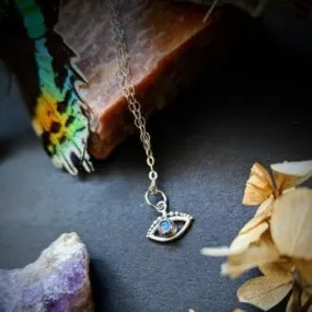 Protection Eye Necklace with Moonstone