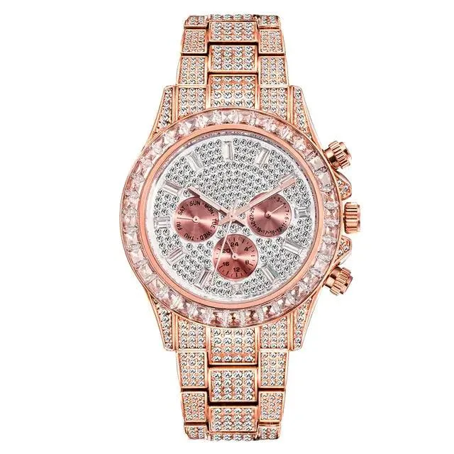 Rainbow Diamond Quartz Watch