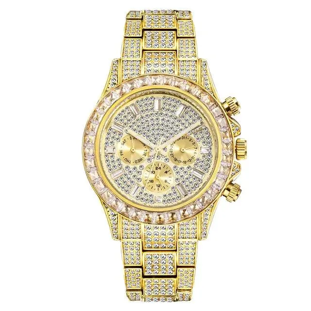 Rainbow Diamond Quartz Watch