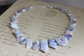 Raw Opal Statement Necklace