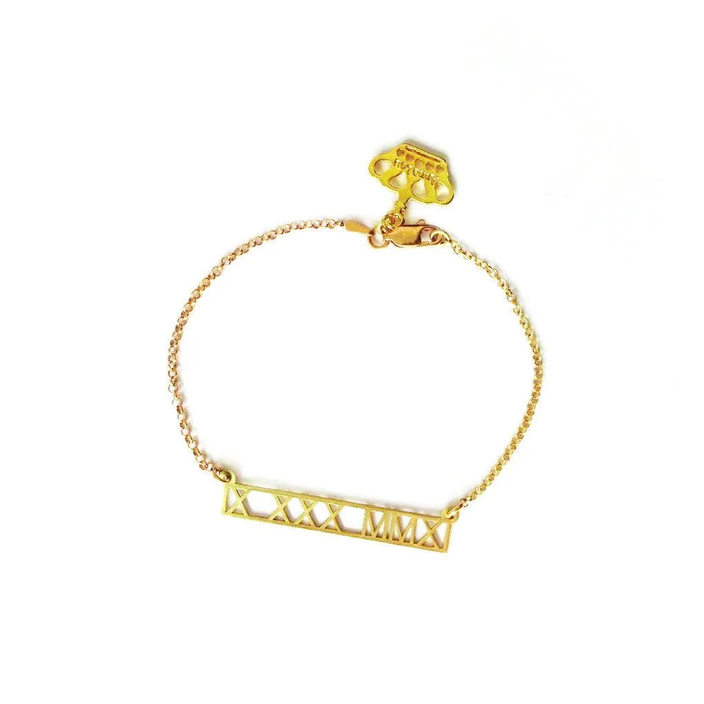 Roman Special Date Numeral Bracelet