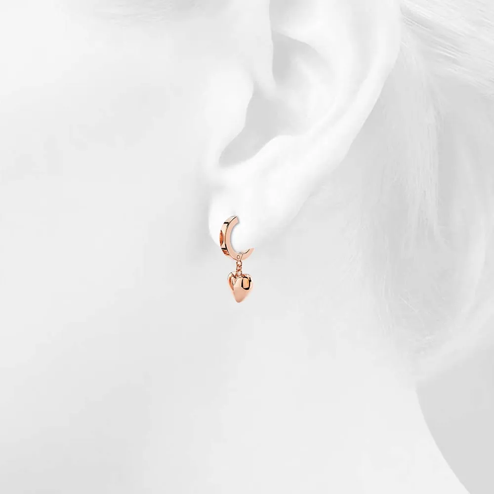 Ruby Love Huggie Earrings
