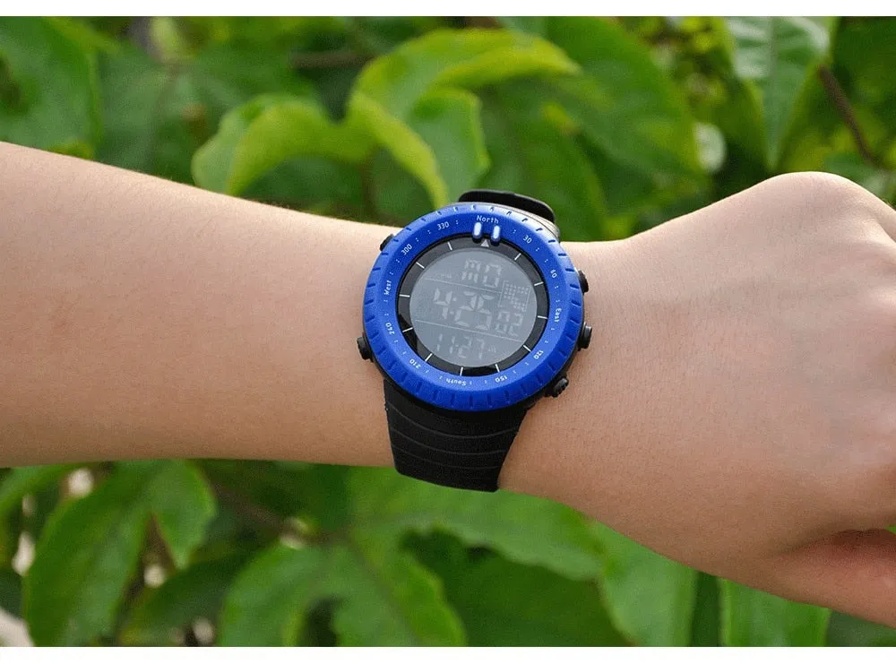 SENORS Outdoor Men Watches Sport Digital Woman Military Watch Male Watch Fashion Wristwatch Silicone Strap LED Clock