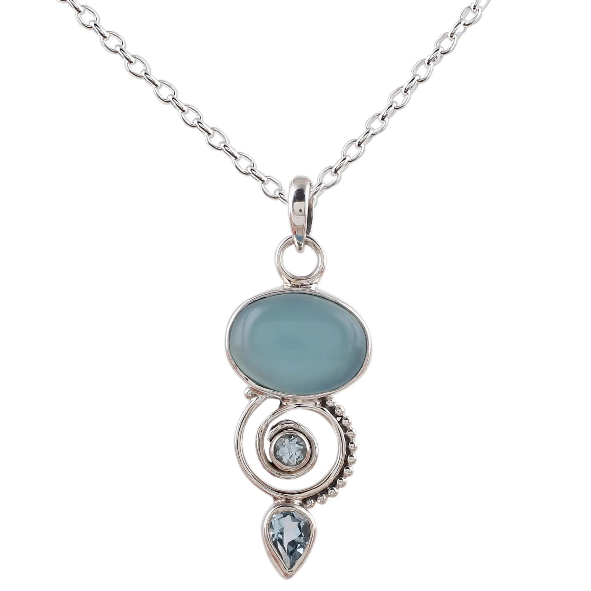 Sentimental Journey Multi-Gem Silver Necklace