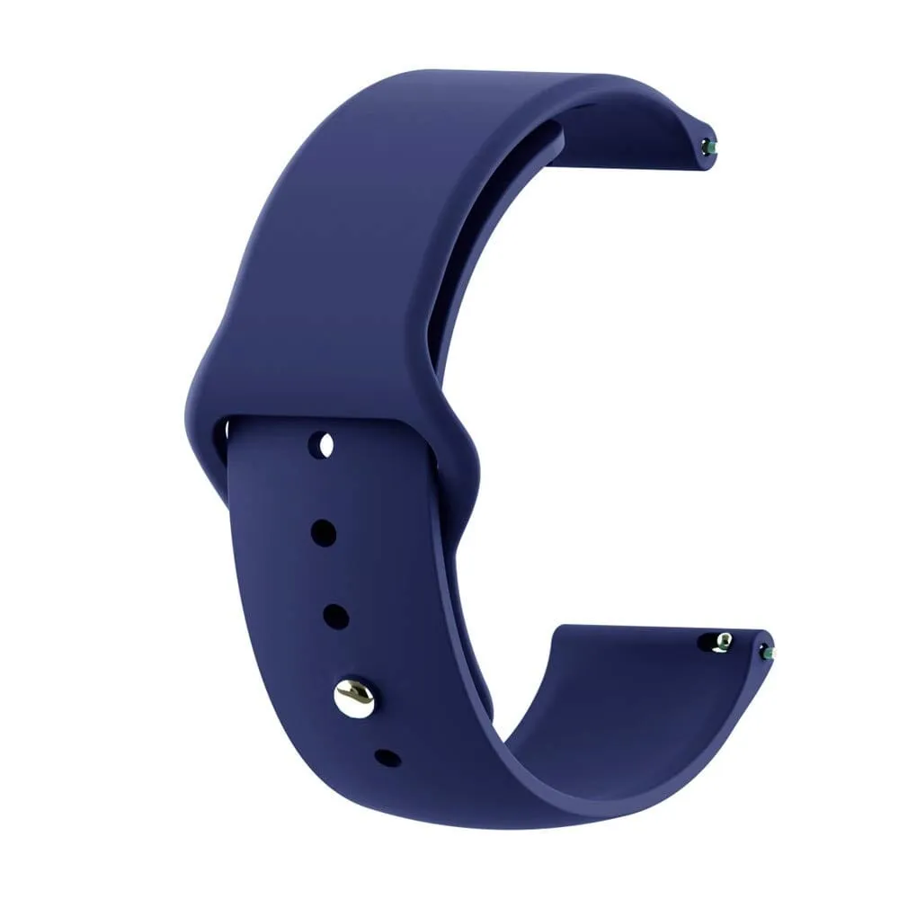 Silicone Button Style Watch Straps Compatible with LG Watch