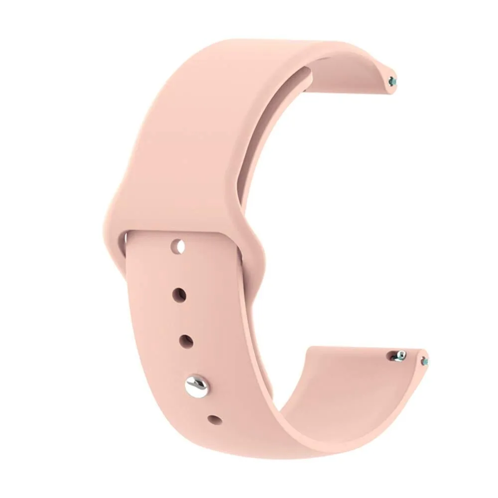 Silicone Button Style Watch Straps Compatible with LG Watch
