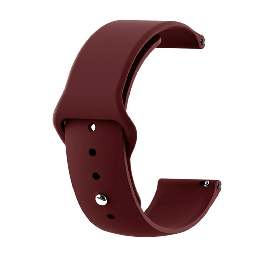 Silicone Button Style Watch Straps Compatible with LG Watch