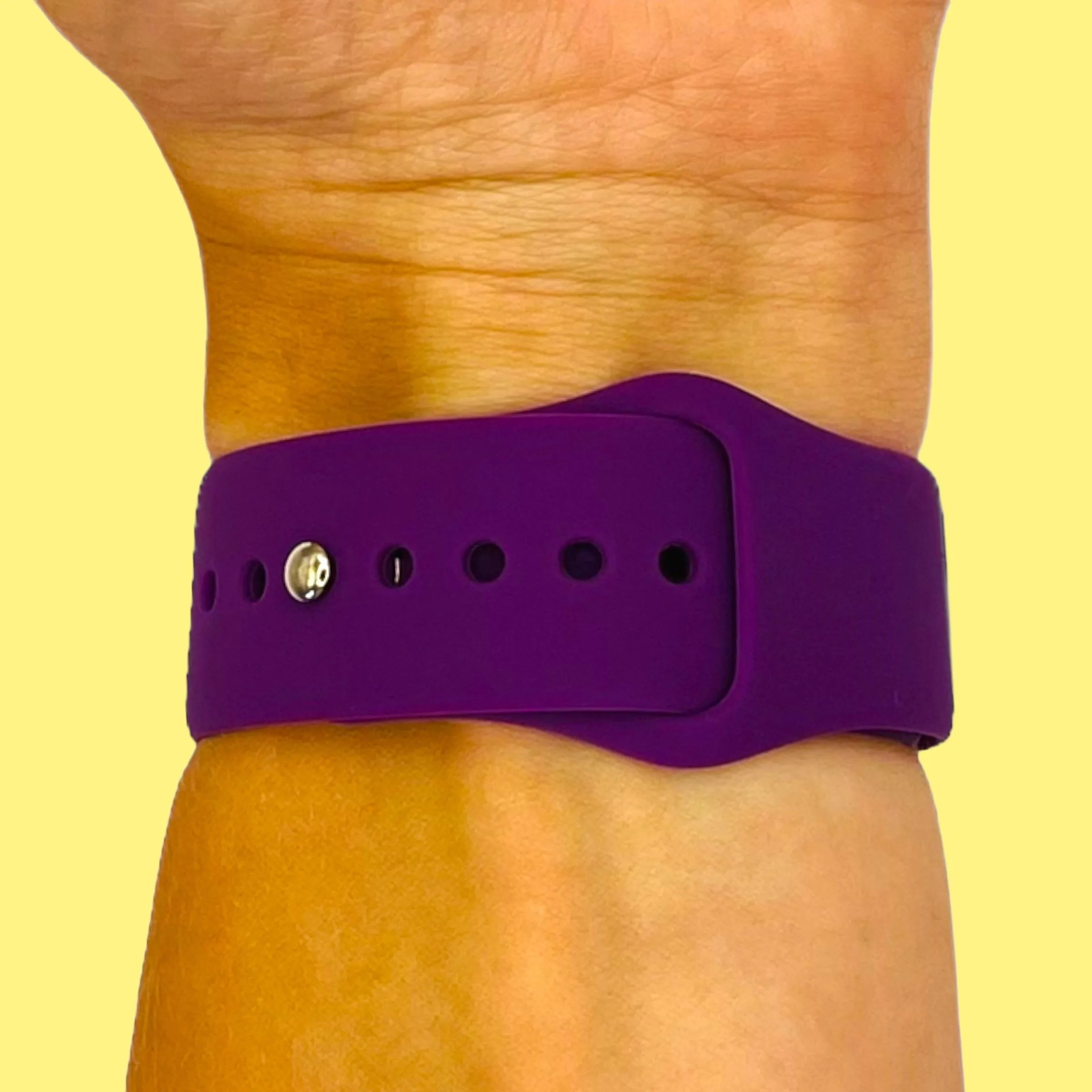 Silicone Button Style Watch Straps Compatible with LG Watch