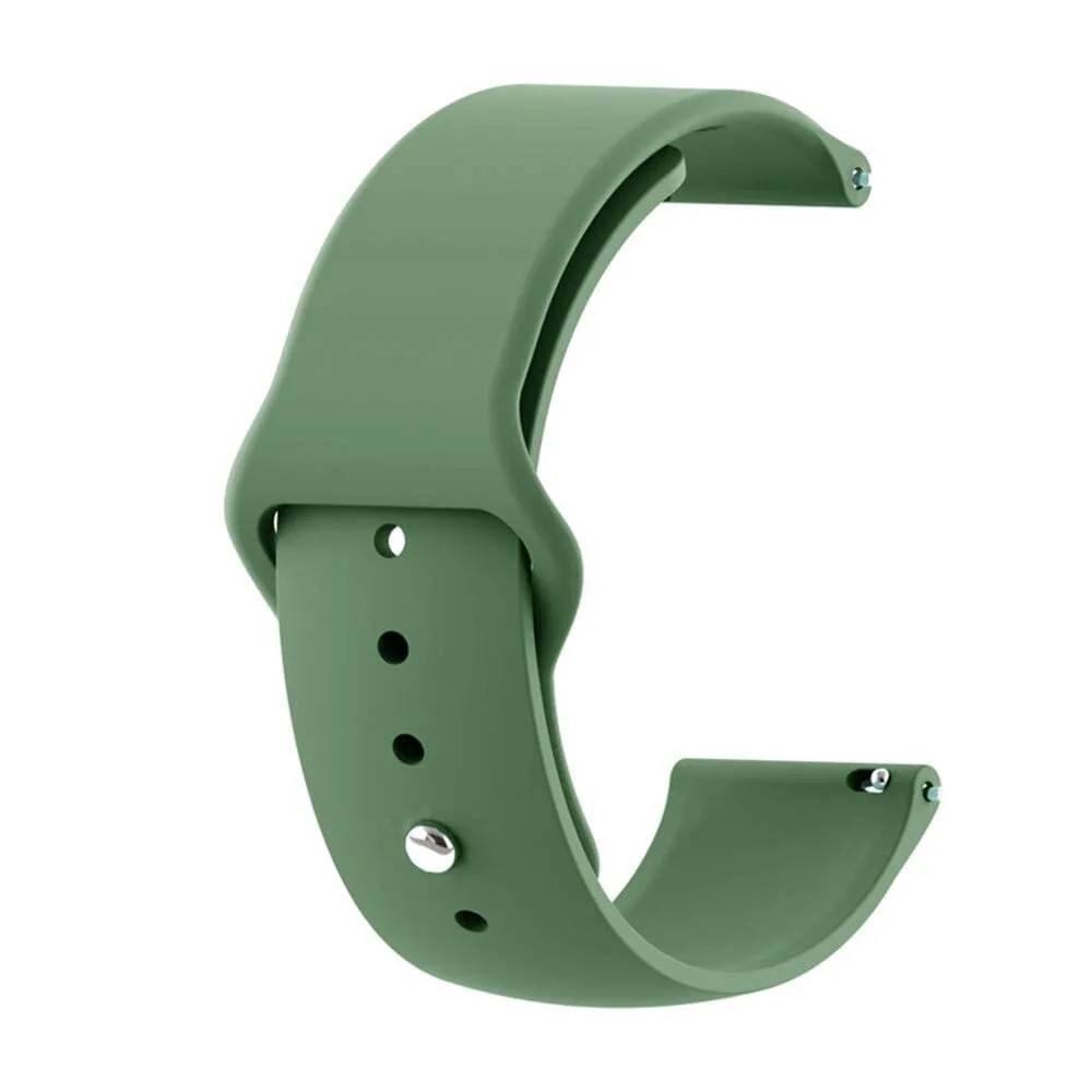 Silicone Button Style Watch Straps Compatible with LG Watch