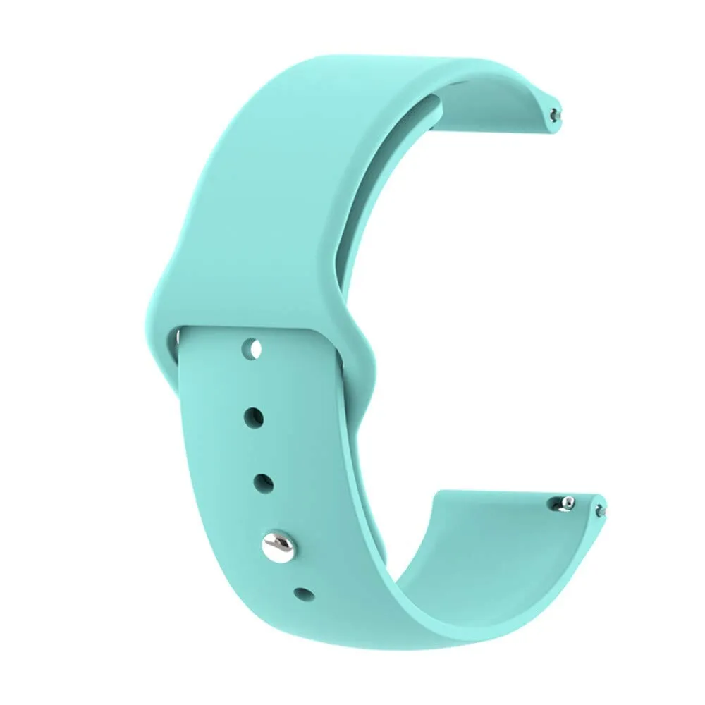 Silicone Button Style Watch Straps Compatible with LG Watch