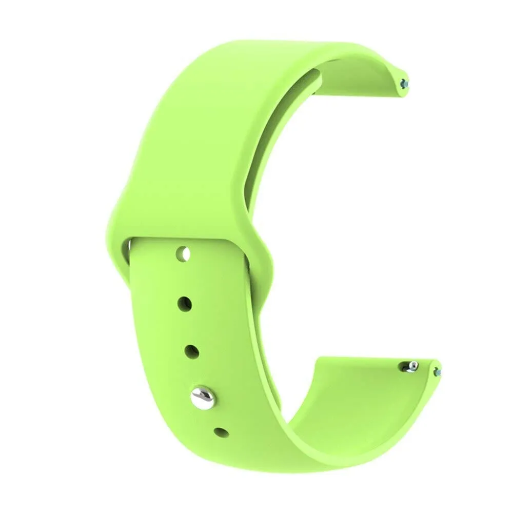 Silicone Button Style Watch Straps Compatible with LG Watch