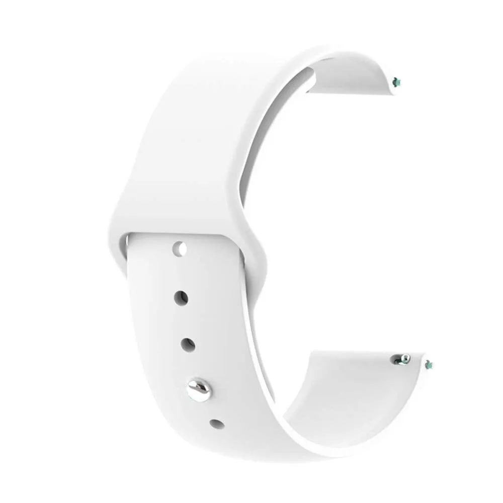 Silicone Button Style Watch Straps Compatible with LG Watch
