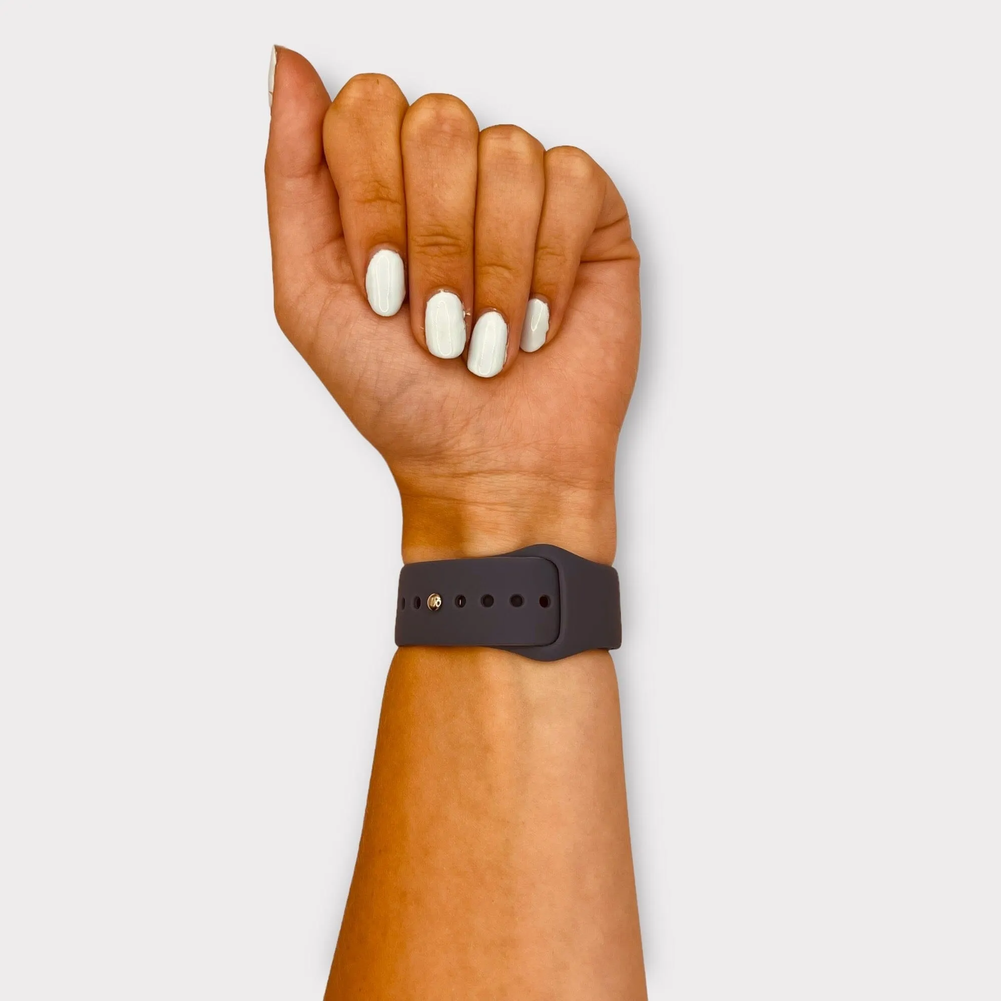 Silicone Button Style Watch Straps Compatible with LG Watch