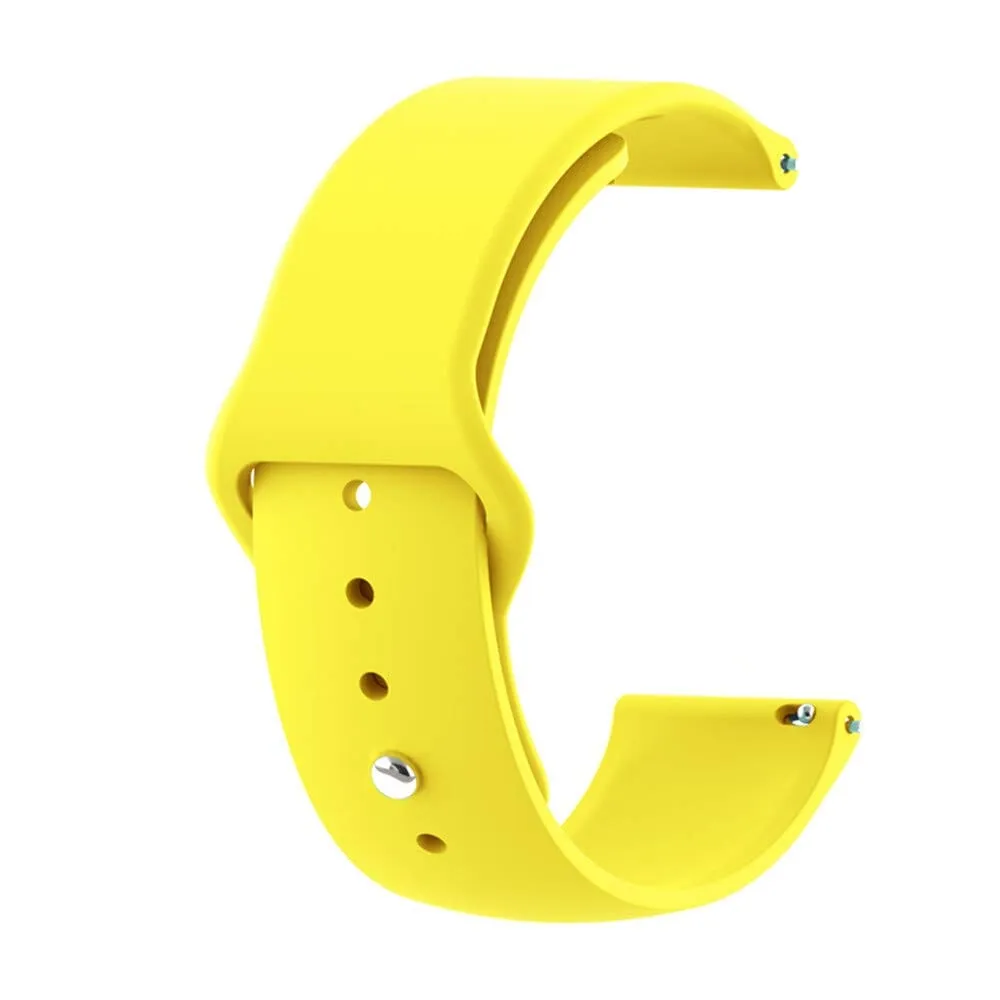 Silicone Button Style Watch Straps Compatible with LG Watch