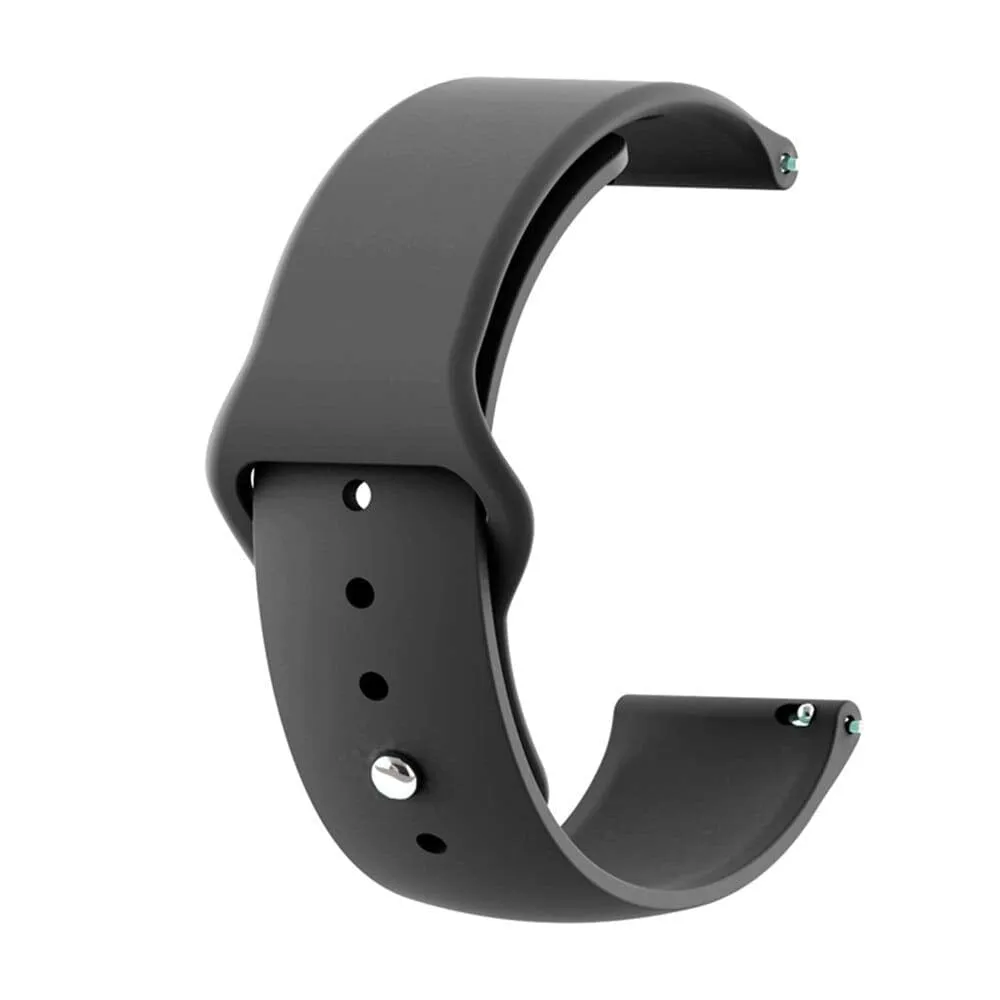 Silicone Button Style Watch Straps Compatible with LG Watch