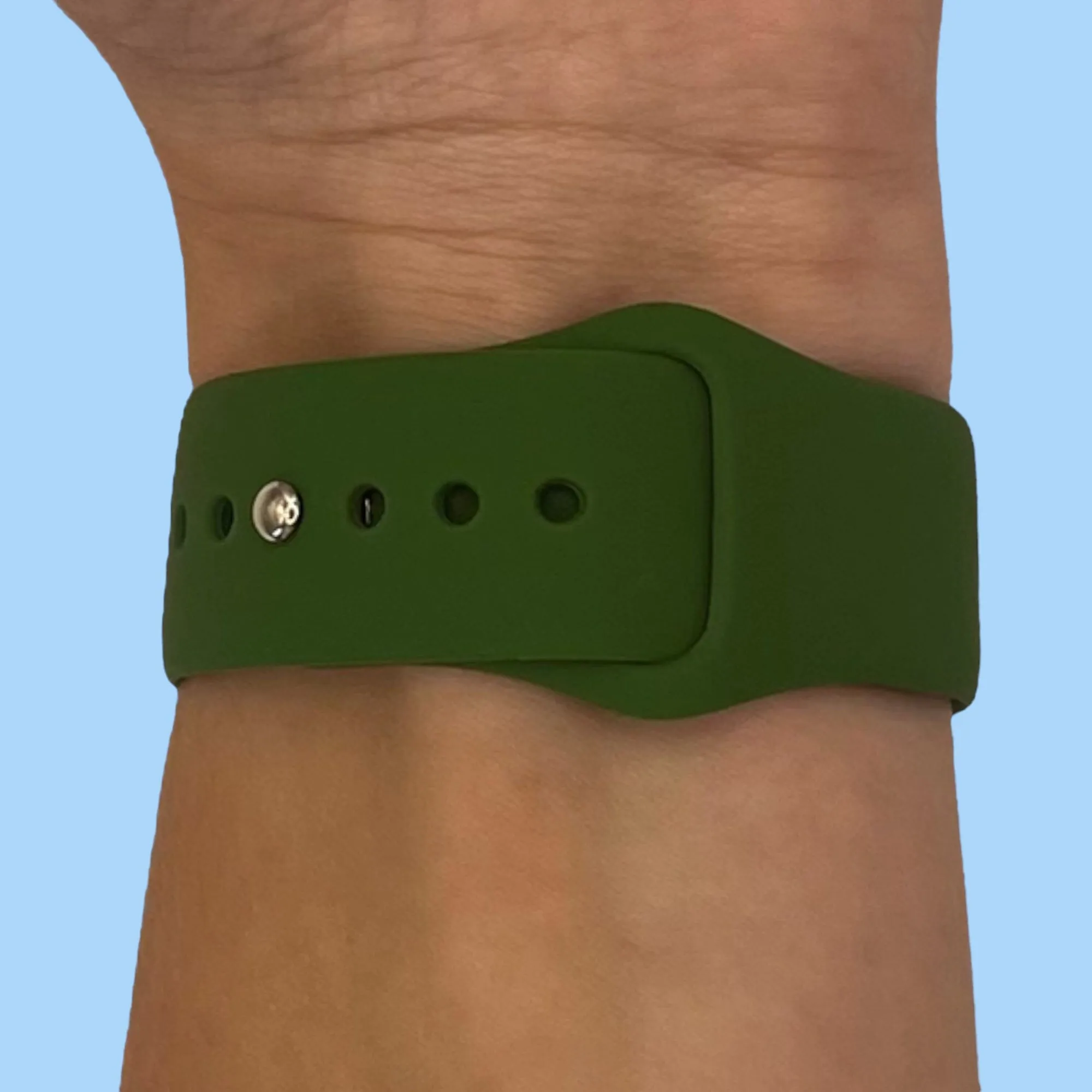 Silicone Button Style Watch Straps Compatible with LG Watch