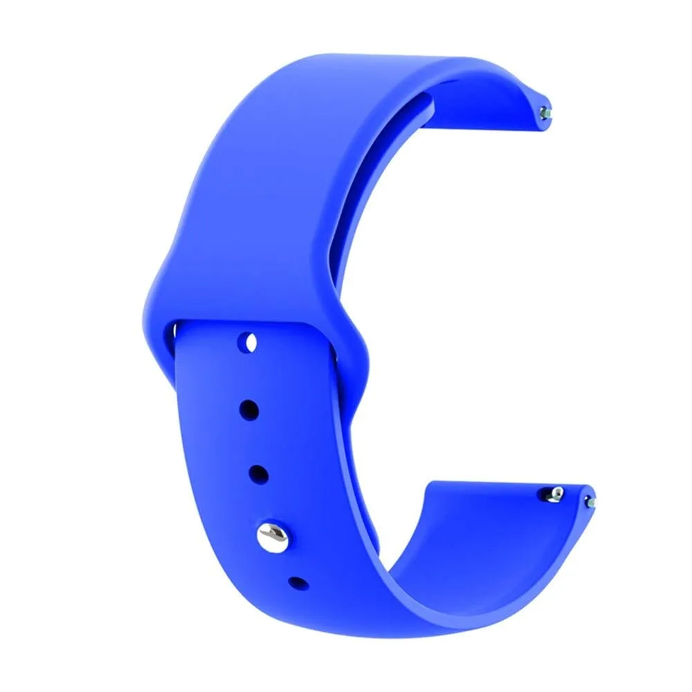 Silicone Button Style Watch Straps Compatible with LG Watch