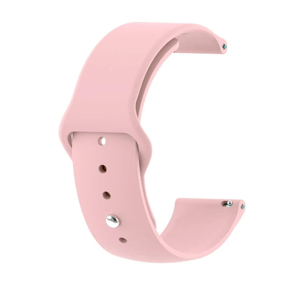 Silicone Button Style Watch Straps Compatible with LG Watch