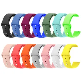 Silicone Button Style Watch Straps Compatible with LG Watch