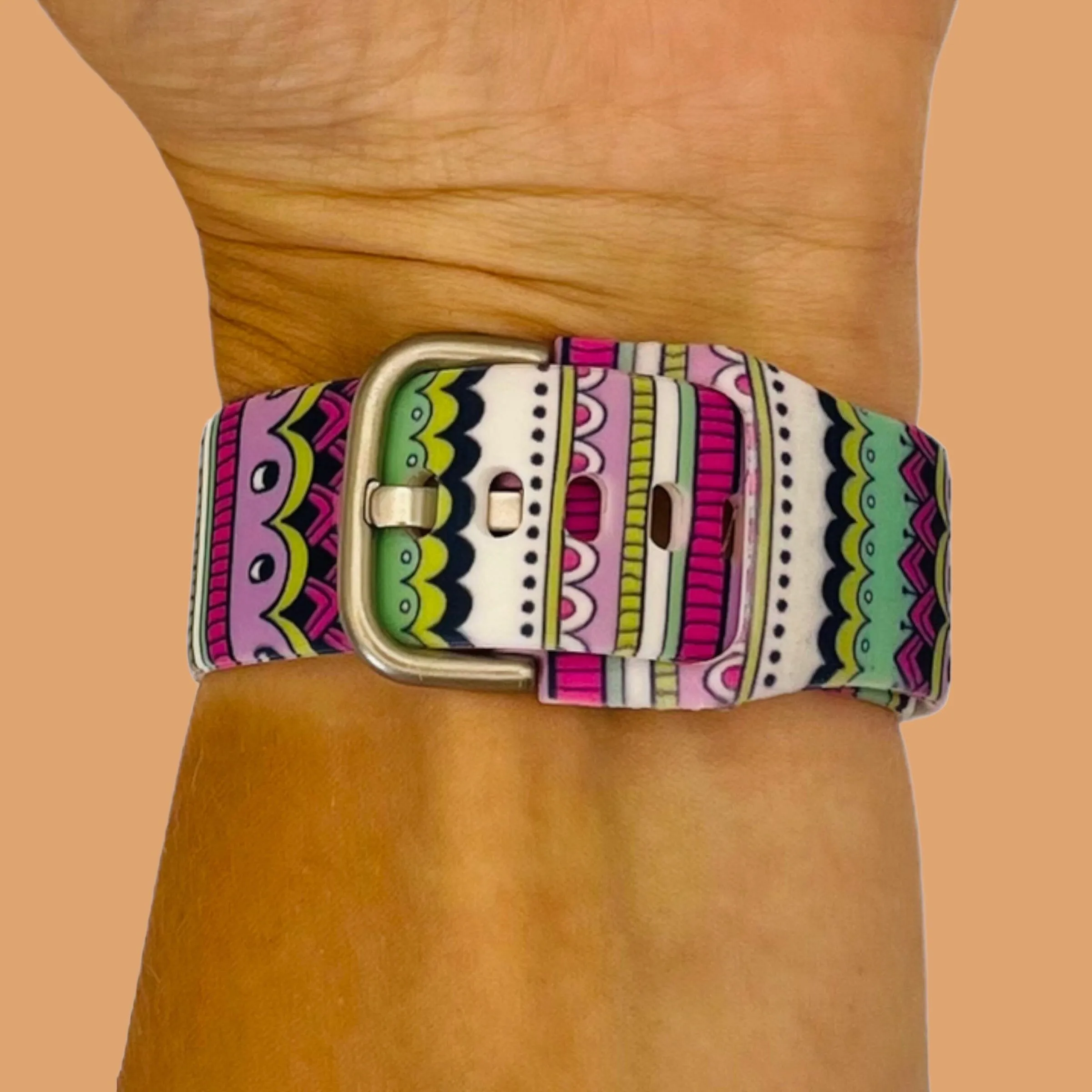 Silicone Pattern Watch Straps compatible with the LG Watch