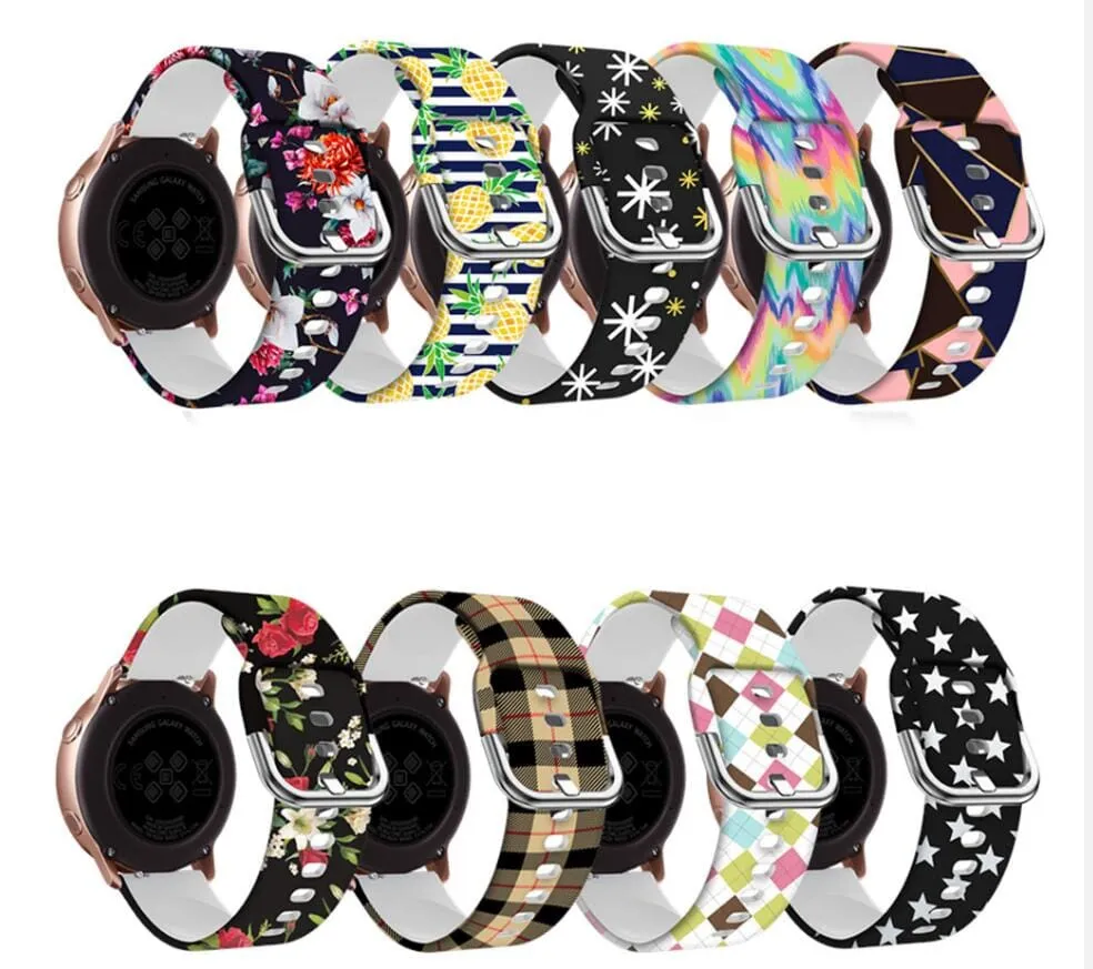 Silicone Pattern Watch Straps compatible with the LG Watch