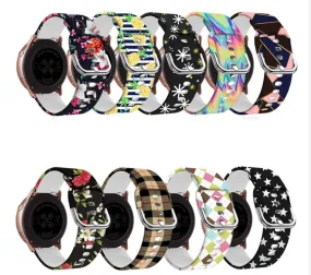 Silicone Pattern Watch Straps compatible with the LG Watch