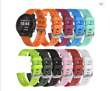 Silicone strap for Garmin Forerunner 245M /245 watches 20MM