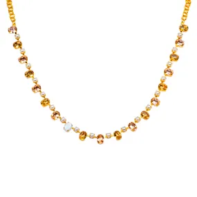 Small Oval and Round Necklace in "Cookie Dough" *Preorder*