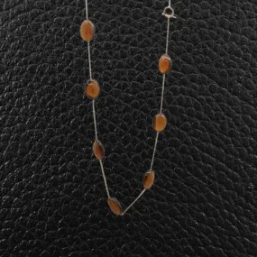 Smokey Topaz Bead Necklace