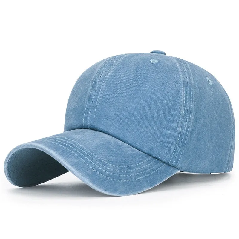 Solid Fashion Summer Baseball Cap For Men Women Dad Hat Golf Snapback Hip Hop Cotton Trucker Cap Bone Casquette