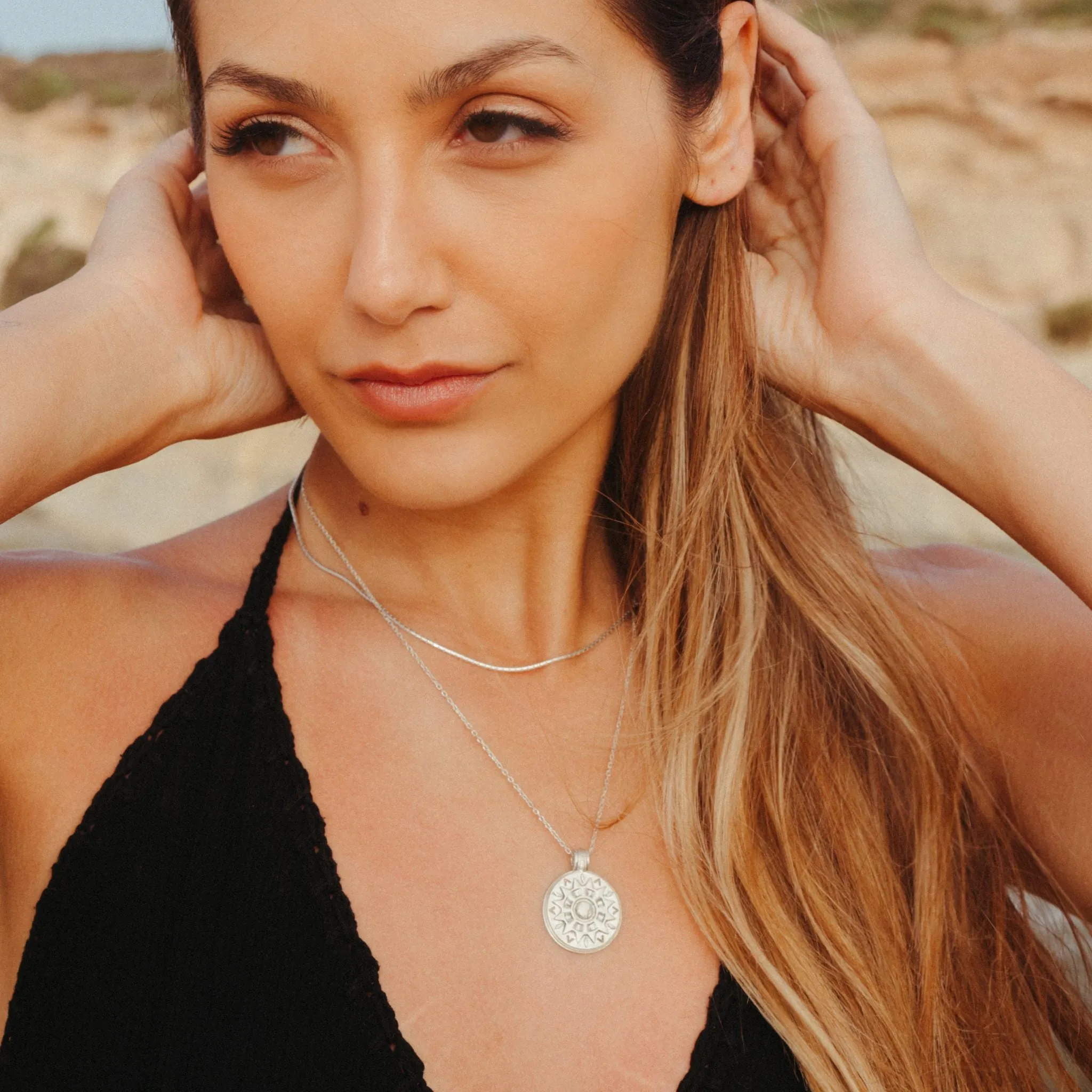 Spirit Of Sun Necklace Silver