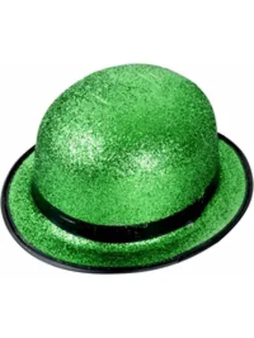 St. Patricks Green Glitter Hat