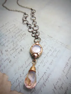 Steampunk necklace - Steampunk watch parts -  Vintage Typewriter key number five - Topaz - one of a kind -  Repurposed Art