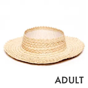 Straw Crownless Sun Hat Papale