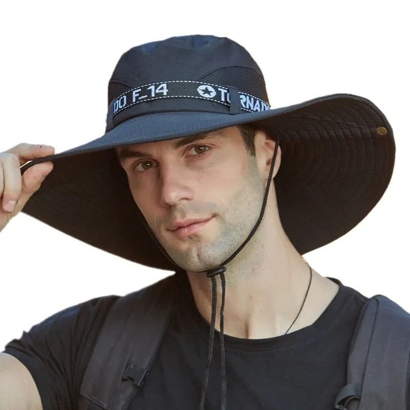 Sunshade Hat with Oversized Brim & Mesh Top
