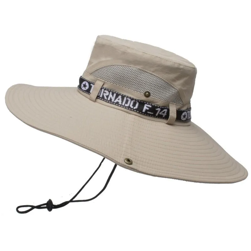 Sunshade Hat with Oversized Brim & Mesh Top