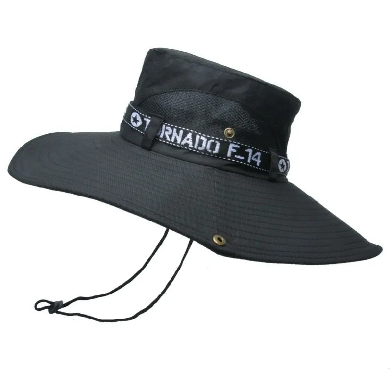 Sunshade Hat with Oversized Brim & Mesh Top