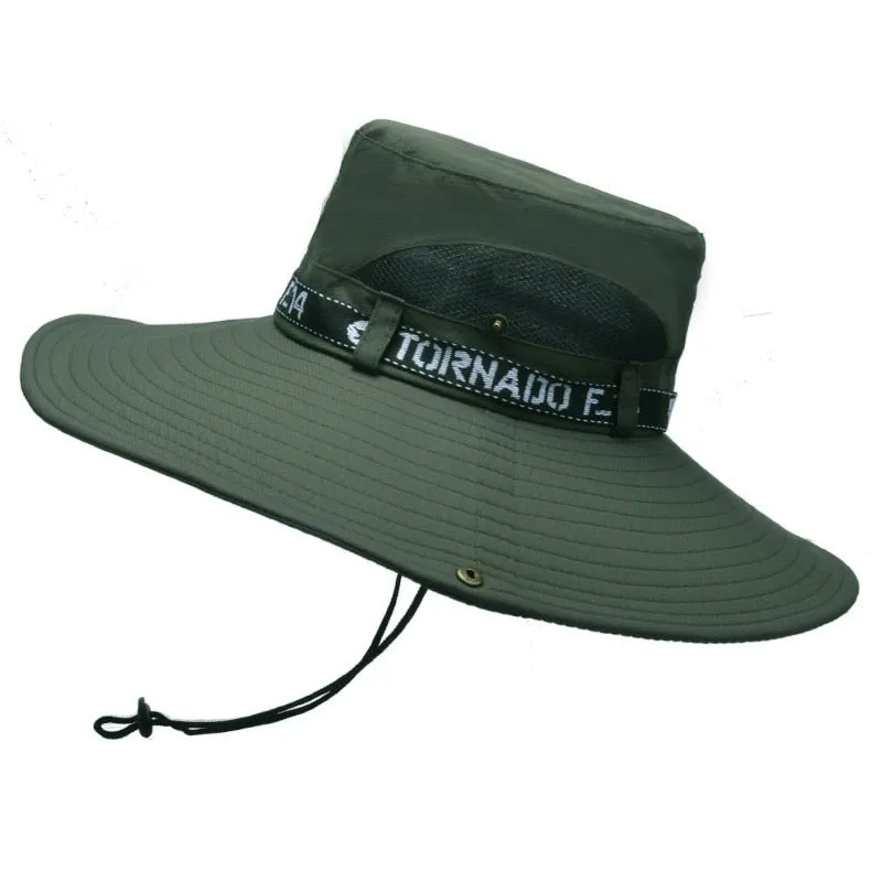 Sunshade Hat with Oversized Brim & Mesh Top