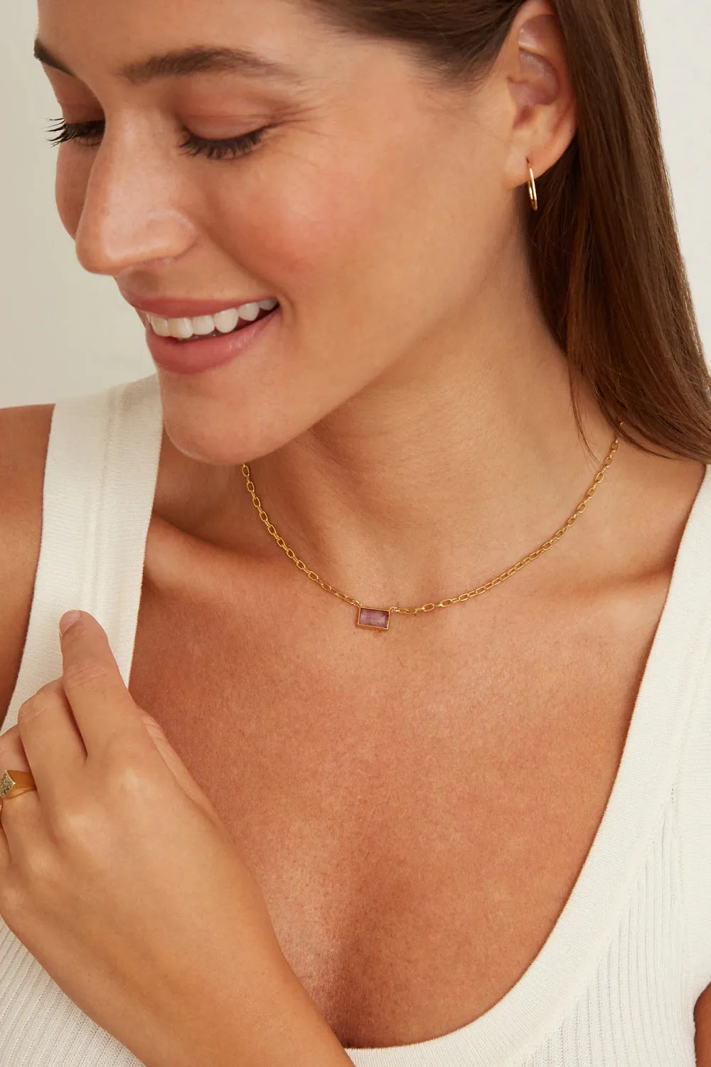 Tab Pendant Necklace